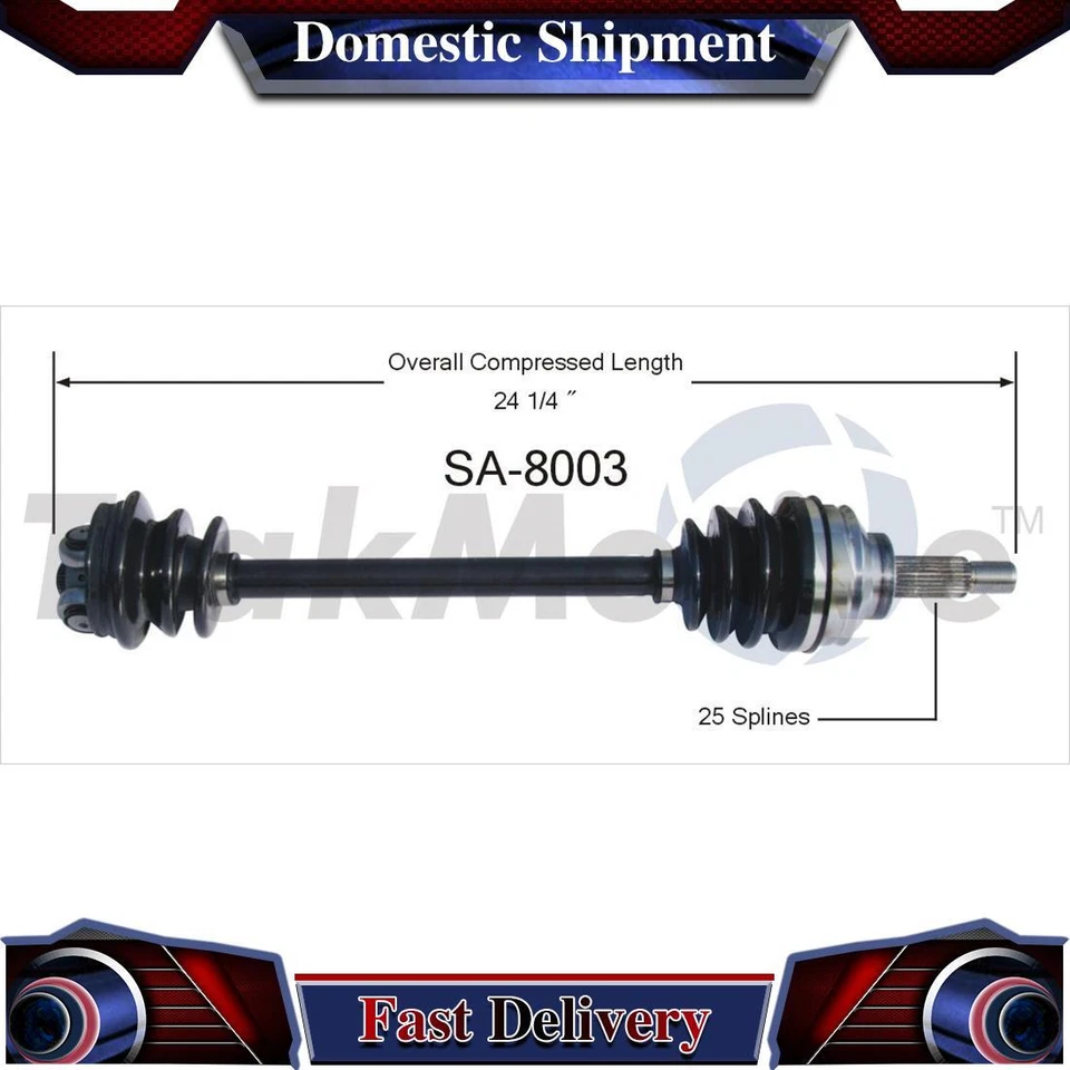 Junta de eje de transmisión TrakMotive delantero derecho CV para Saab 900 1985 1988 1989 Foto 1 de 1