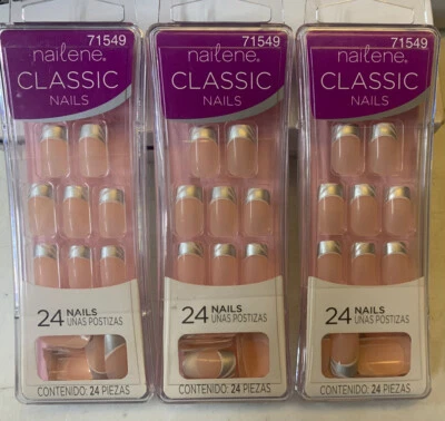 **LOOK** (Lote de 3) Unhas Nailene Classic - 71549 (FRETE GRÁTIS) - Imagem 1 de 2