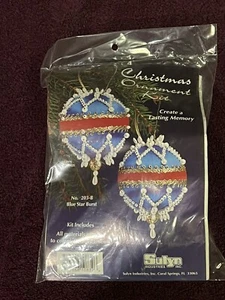 Kit Sulyn Nº 203-B Blue Star Burst adorno de Navidad hace 2 - Imagen 1 de 2