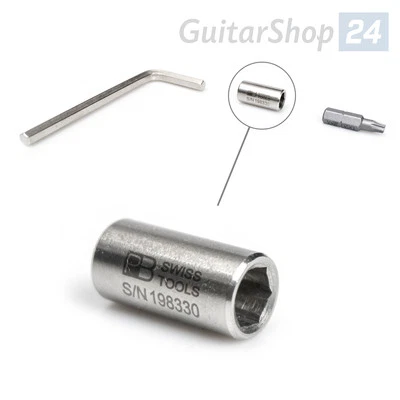 Bitadapter mit Magnet + Winkelschlüssel Innensechskant für 1/4" Bits (Bike Tool) - Bild 1 von 4