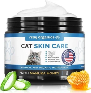 Cat Paw Balm Cat Cream 2 Oz: Hot Spot Treatment for Cats Dermatitis, Mange Treat - Picture 1 of 6