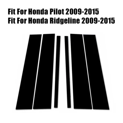 6X Postes de pilar guarnição de porta ajuste para Honda Pilot 2009 2010 2011 2012 2013 2014 2015 - Imagem 1 de 4