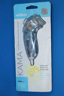 NYKO KAMA NUNCHUCK NUNCHUK CONTROLLER FOR NINTENDO Wii / Wii U Clear NEW - Image 1 of 2