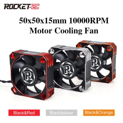 Rocket 50mm Metal motor Cooling Fan 10000RPM for 1/8 1/5 1/6 RC Brushless Motor - Image 1 of 4
