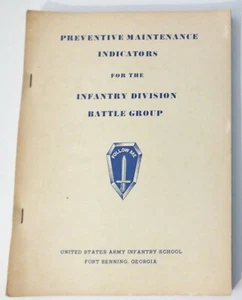 Vietnam era 1960 Preventive Maintenance for Infantry Division Battle Group -Book - Picture 1 of 9