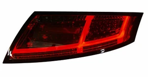 LED Rückleuchten rot/smoked mit Folgeblinkern passend für Audi TT Mk 2 8J 2006-14 - Bild 1 von 3