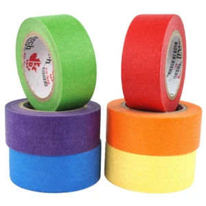 Colored Masking Tape Craft Tape Art Painters Tape Writable Coding Label 24mmx12m - Picture 1 of 7