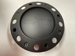STARR ALLOY WHEEL 739 HARDCORE BLACK WHEEL RIM CENTER CAP 739L215 LG1110-28 - Picture 1 of 2