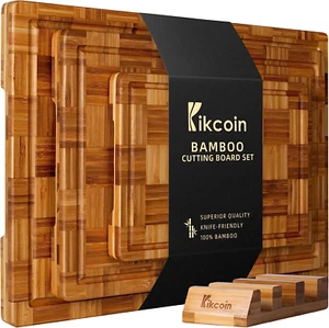 3 Stück Tabla De Picar Grande Madera Bambu Para Cortar Carne Vegetale Queso Cocin - Bild 1 von 12