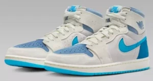 Jordan 1 High Zoom CMFT 2 - DV1307-104 - Sail/Blue Grey/Silver/Blue - New w/box - Picture 1 of 8