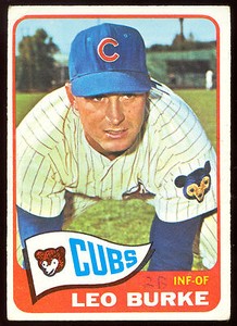 1965 TOPPS OPC O PEE CHEE BASEBALL #202 LEO BURKE VG-EX CHICAGO CUBS card