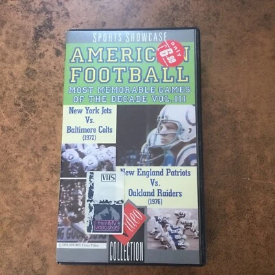 American Football: Most Memorable Games of the Decade Volume 3 VHS Video Tape - Image 1 of 3