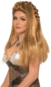 Viking Wig Light Brown or Blonde Medieval Warrior Princess Wig - Picture 1 of 1