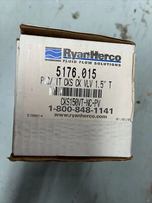 New Plast-O-Matic Cks150vt-Nc-Pv 1-1/2"  Check Valve - Image 1 of 3