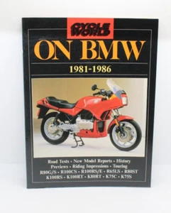 Cycle World On BMW 1981-1986 Motorcycles Bikes Book Brooklands Books - Imagen 1 de 4