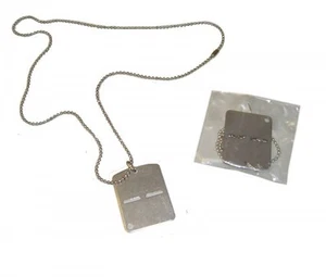 New Italian Army Dog Tag Steel ID Plate - Picture 1 of 1