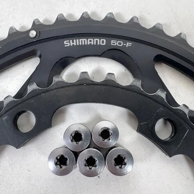 Shimano SG-X 50/34 110 BCD Double Chainring Set for 9/10 Speed Alloy Black - Image 1 of 4