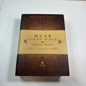 HCSB Study Bible: Holman Christian Standard Bible Large Print - 2015 HC/DJ - Picture 1 of 6