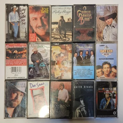 Killer Country Cassette Lot of 15 - Merle Haggard, Alan Jackson, Garth Brooks+ Foto 1 de 2
