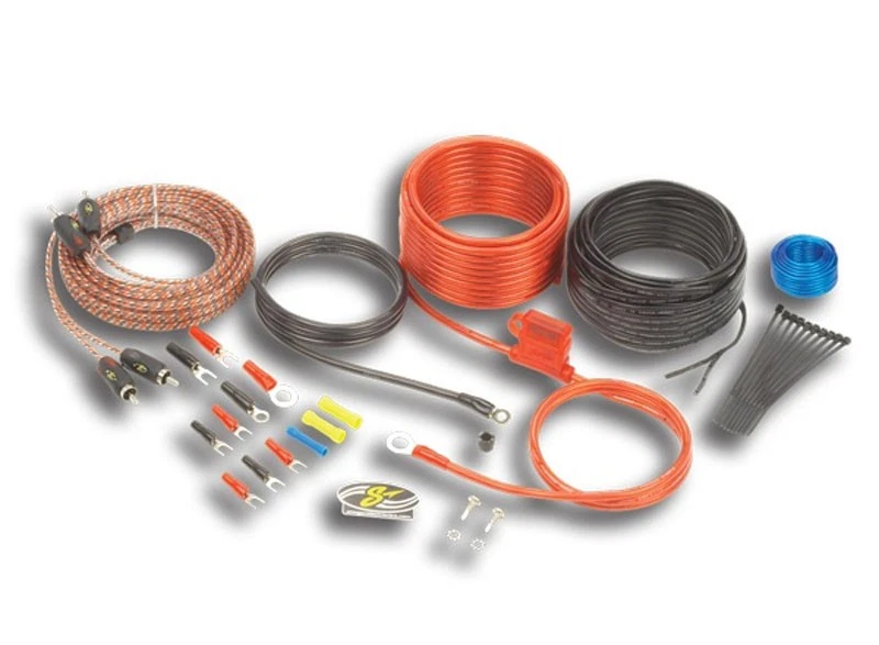 Kit de instalación de amplificador de cable calibre 10 Stinger SK46101 estéreo para automóvil serie 4000 cables Rca Foto 1 de 1