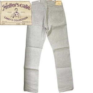 Warehouse Heller's Cafe Denim Hose W32 grau Herren ungewaschen Deadstock EX - Bild 1 von 11
