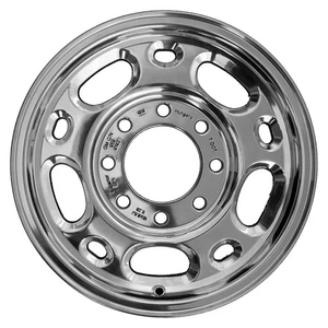 16x6.5 10 Slot Refurbished Aluminum Wheel Metallic Polished 560-05079 - Picture 1 of 1