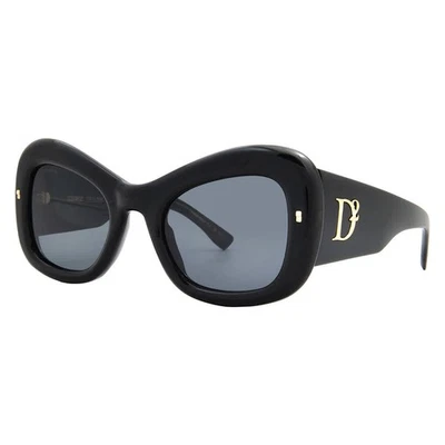 Dsquared2 Grey Butterfly Ladies Sunglasses D2 0137/S 02M2/IR 54 D2 0137/S - Image 1 of 4