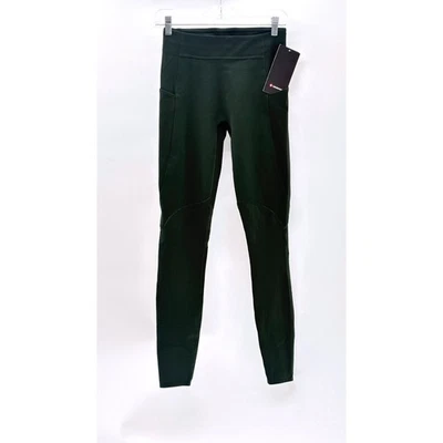 Legging ajustado cálido Lululemon Surge para hombre pequeño verde selva tropical 29" reflectante nuevo Foto 1 de 4
