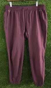 Lululemon License to Train Joggers Atheltic Pants Trench Men Sz XL Burgundy - Picture 1 of 10