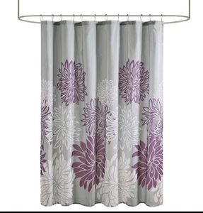 Madison Park shower curtain Essentials Maible Printed Floral print bathroom - Picture 1 of 5