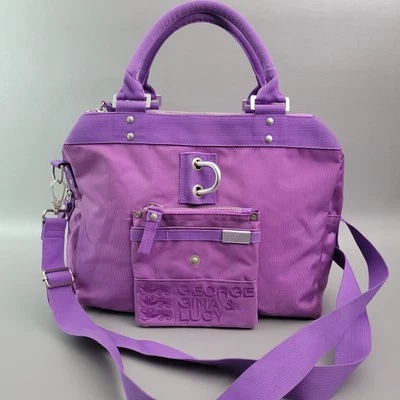 George Gina & Lucy GGL Miss Perfect Nylon Shoulder Messenger Bag  Purple - Image 1 of 4