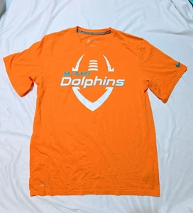 Camiseta de manga corta del equipo Nike NFL Miami Dolphins talla L naranja verde azulado Dri Fit - Imagen 1 de 3