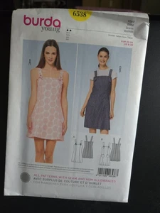 Burda Young 6538 Misses Strappy Dresses Sewing Pattern Sizes 6 - 18 Skill:  Easy - Picture 1 of 3