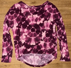 Old Navy Mädchen Kinder Größe 8 rosa Tye Die Langarmshirt. Weichstes T-Shirt - Bild 1 von 2