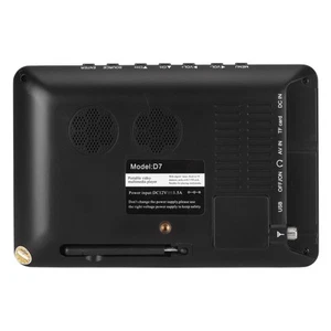 New Portable Digital TV 7in ATSC USB Storage Card TV Function Rechargeable 1080P - Picture 1 of 23