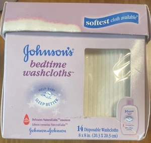 JOHNSON’S BABY BEDTIME WASCHLAPPEN 11 EINWEGWASCHLAPPEN unbenutzt EINGESTELLT - Bild 1 von 6