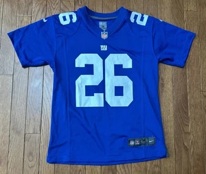 New York Giants Saquon Barkley #26 Nike NFL Football Trikot Jugend Gr. M (10-12) - Bild 1 von 6