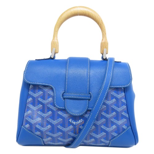 GOYARD Saigon Mini Borsa a Mano 2WAY Rivestimento Tela Vitello Donna [U