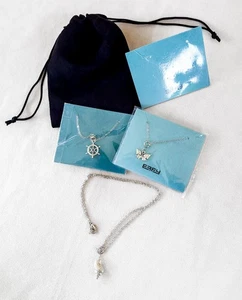 Lote de 3 Collar Effy Crucero Joyería Mar Shell Mariposa Barcos Casco Convertible - Imagen 1 de 6