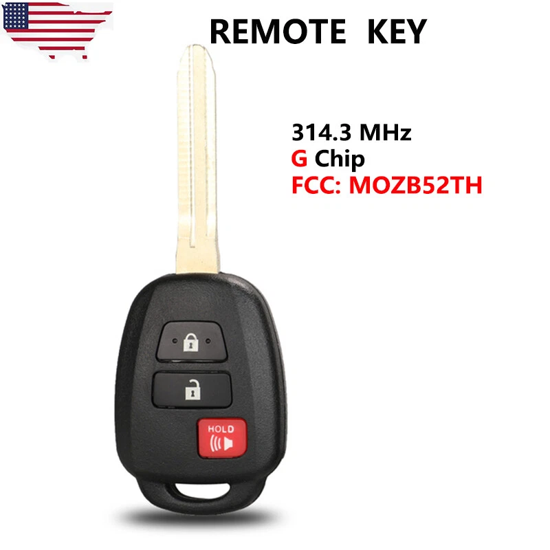 For Scion tC iQ for Toyota Yaris 2014 2015 2016 Remote Key Fob MOZB52TH G Chip Foto 1 de 1