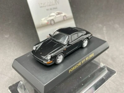 Coche modelo diecast negro Kyosho 1/64 Porsche collection4 911 RS (964) 51D2 Foto 1 de 4