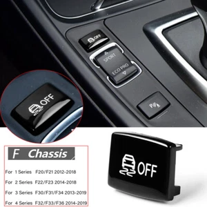 Black Replace Gear ESP Anti-skid Button Cover For BMW 1 2 3 4 Series F20 F22 F30 - Picture 1 of 12