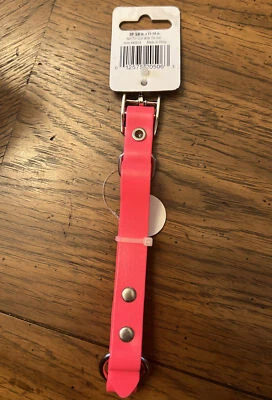 Collar para perro medio impermeable para mascotas rosa intenso 11"-14"-nuevo-ENVÍO N 24 HOU Foto 1 de 3