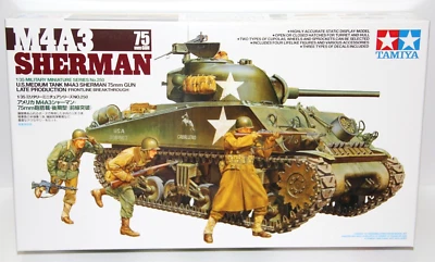 TAMIYA 1:35 KIT CARRO ARMATO M4A3 SHERMAN LATE PROD. WITH 75 mm GUN ART 35250 - Immagine 1 di 2