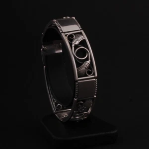 Willy H. Jacob Kromar Silver Bracelet. 4 x Wheat Spikes. 830S. DENMARK. - Picture 1 of 7