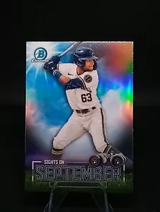 Jackson Chourio 2023 Bowman Chrom Visiere auf September #SOS-11 Milwaukee Brauer - Bild 1 von 2