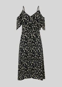 Whistles Daisy Print Cold Shoulder Frill Dress Floral size US 6 - Picture 1 of 11