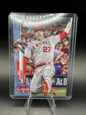 2020 Topps Update Mike Trout Father's Day Powder Blue #50/50 1/1 ANGELS HOF SP