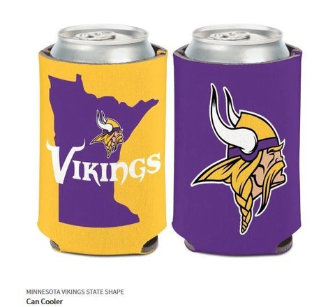 Minnesota Vikings Federal State Tin Coolers NFL Football Can Cooler Cover