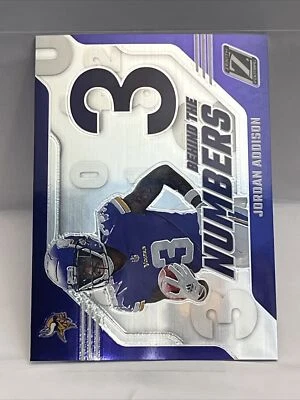 2023 Zenith Football Behind the Numbers #14 Jordan Addison Minnesota Vikings - Image 1 of 4